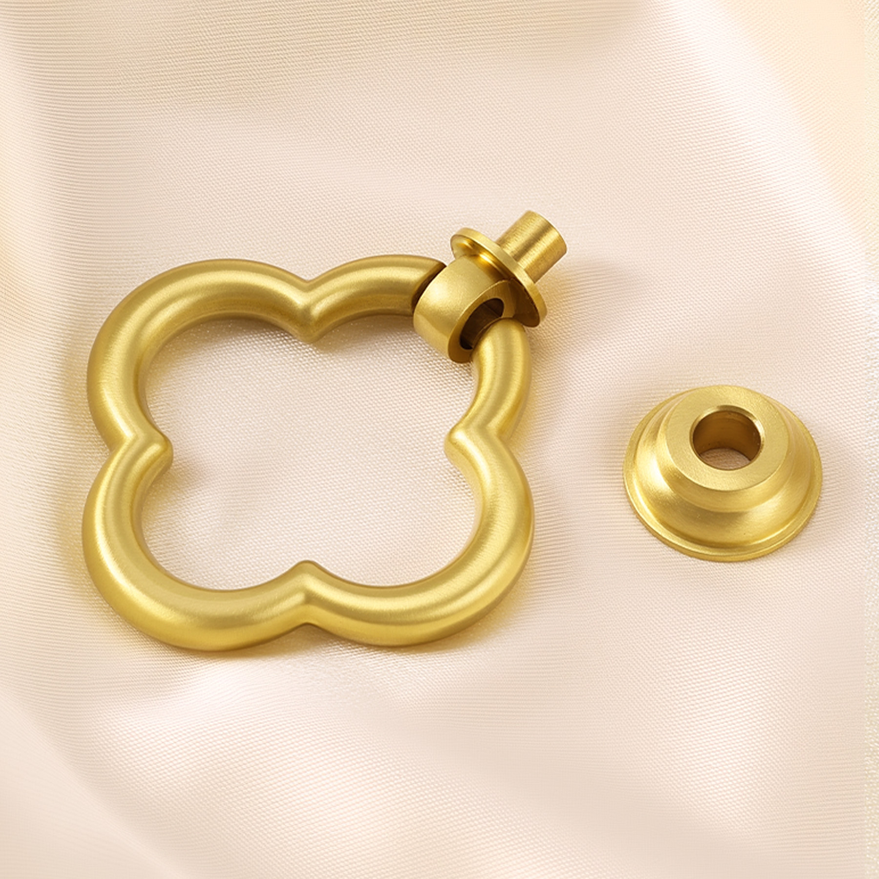 Clover brass hardware lifestyle view